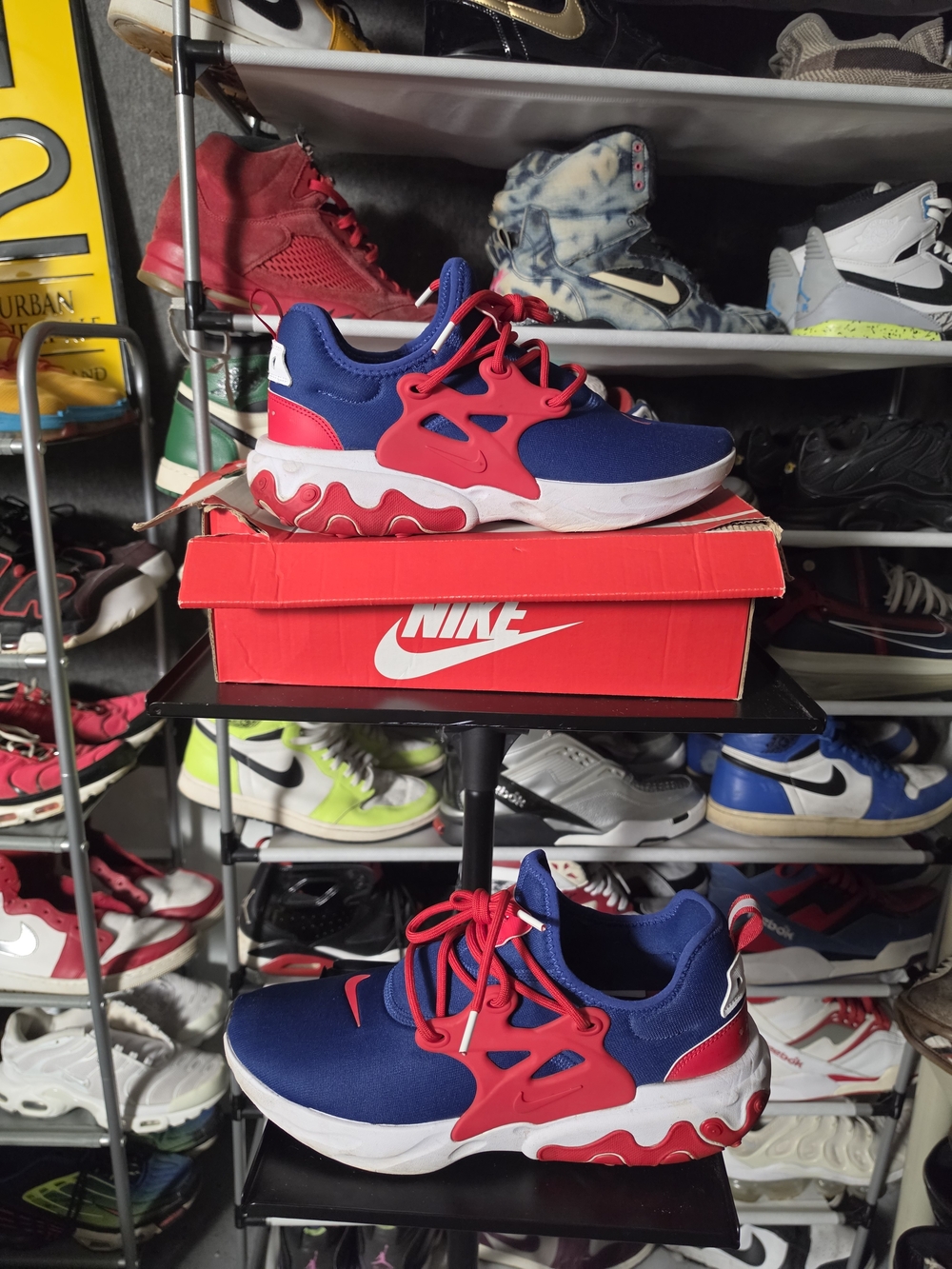 🔥 Nike Presto React 'USA' Men Size 11 Blue & Red Athletic Sneakers
